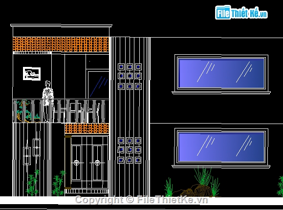 Bản vẽ kiến trúc Nhà,Bản vẽ nhà phố,cad nhà